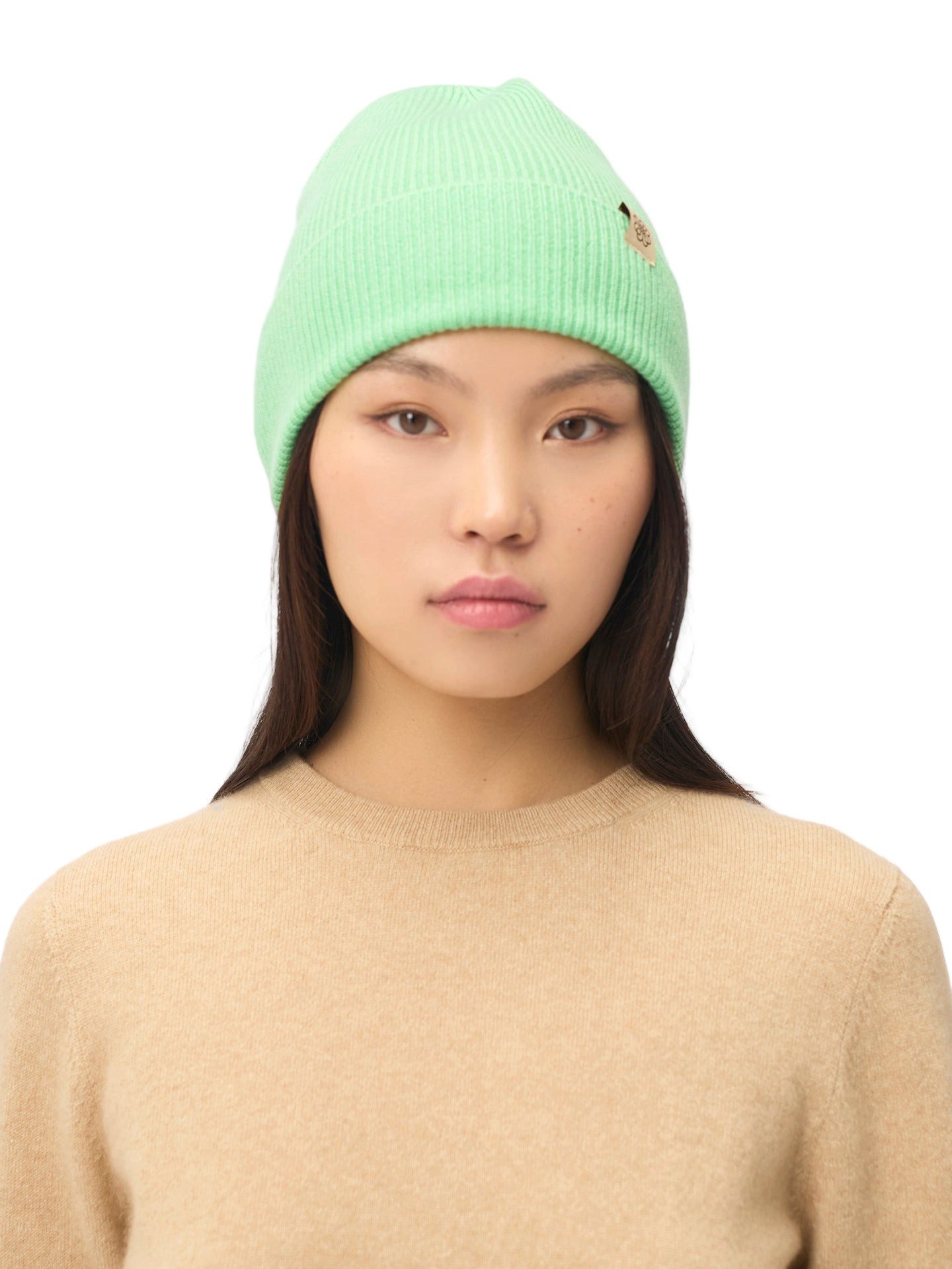 GOBI Cashmere Beanie Rippenstrick Kaschmir Mütze