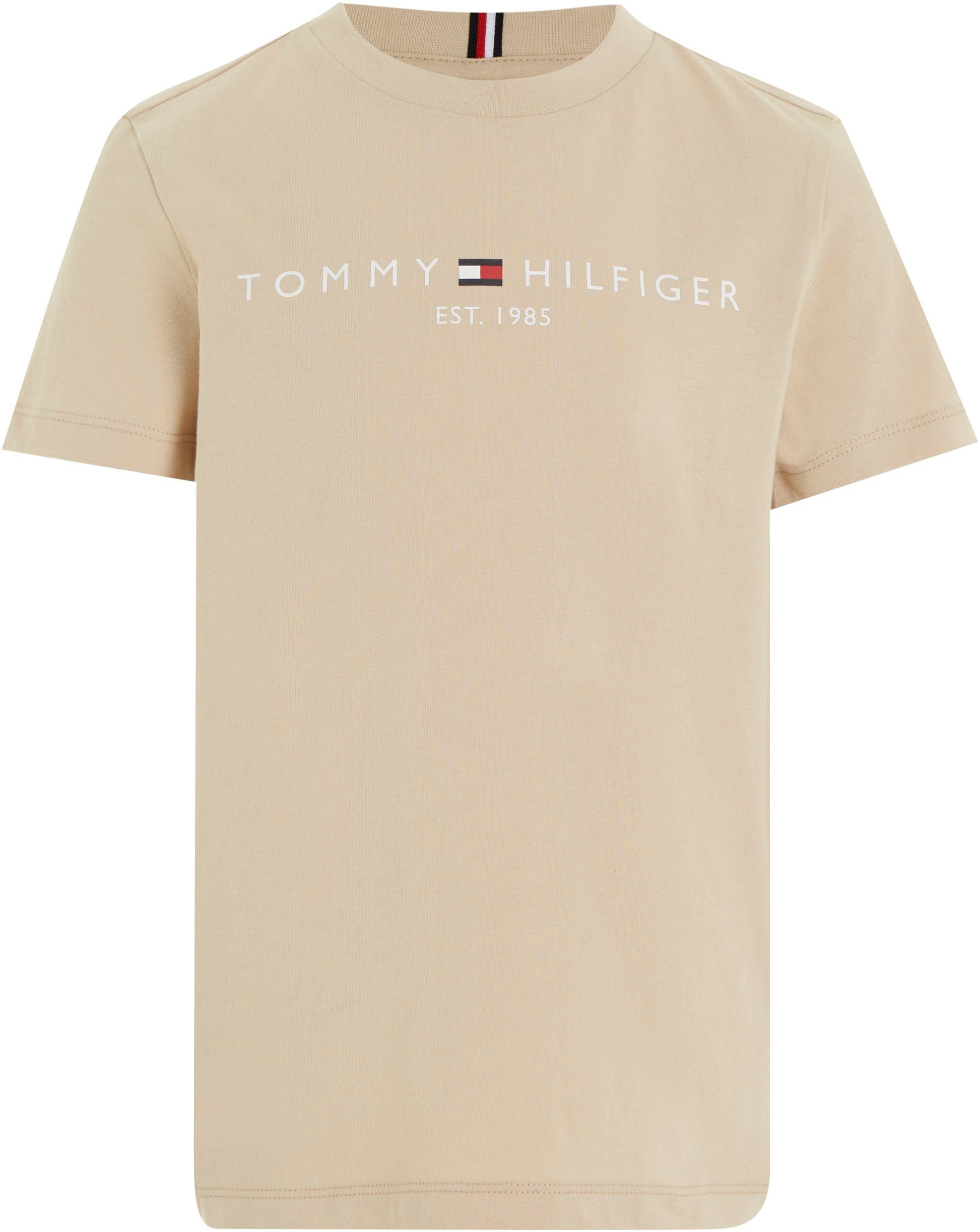 ESSENTIAL Hilfiger Clay Logodruck TEE White S/S T-Shirt Tommy U mit