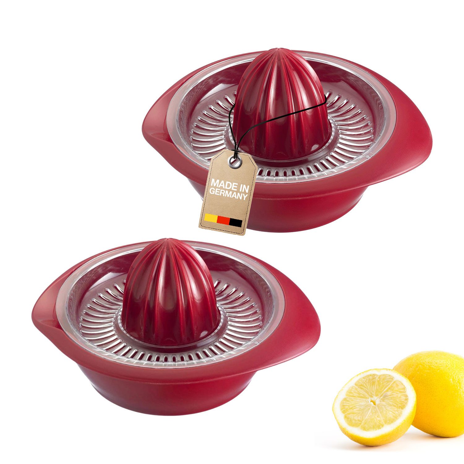 WESTMARK Zitruspresse Zitrus- und Orangenpresse »Limetta«, 350 ml, rot