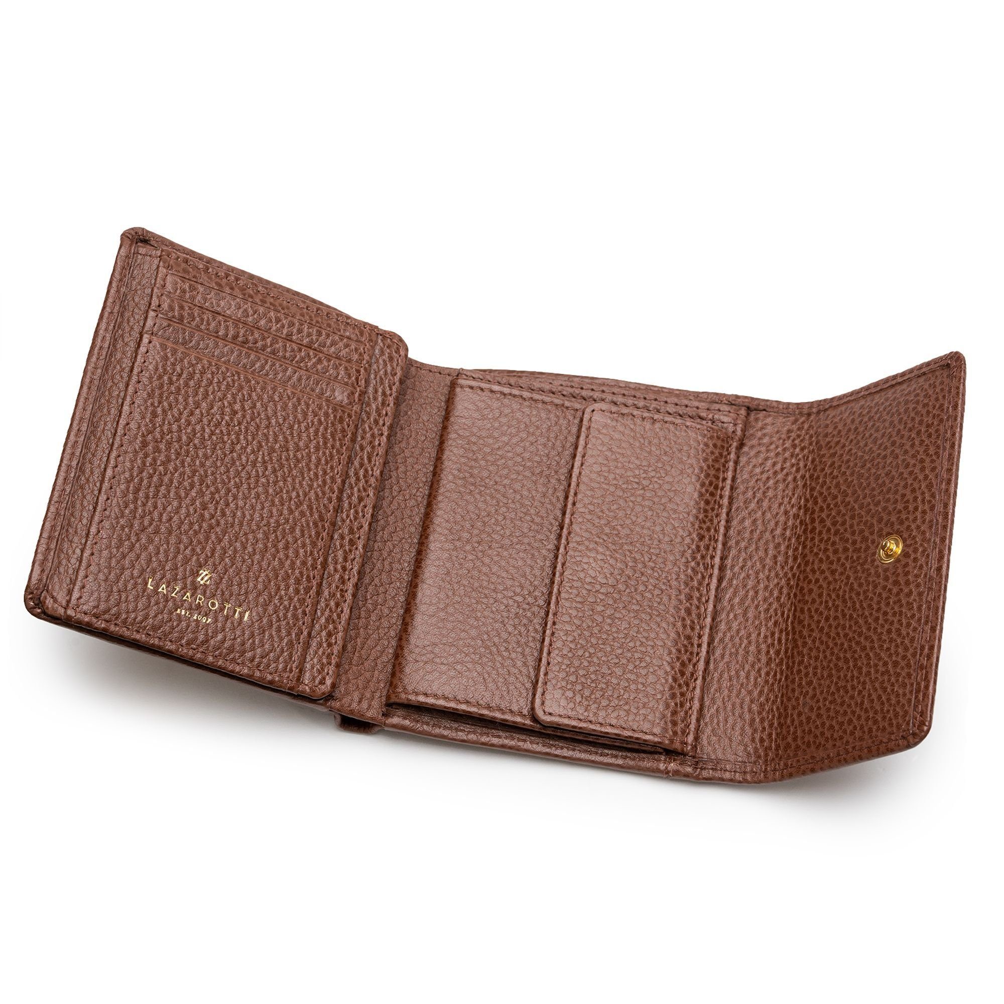 Leder brown Geldbörse Lazarotti Bologna Leather,