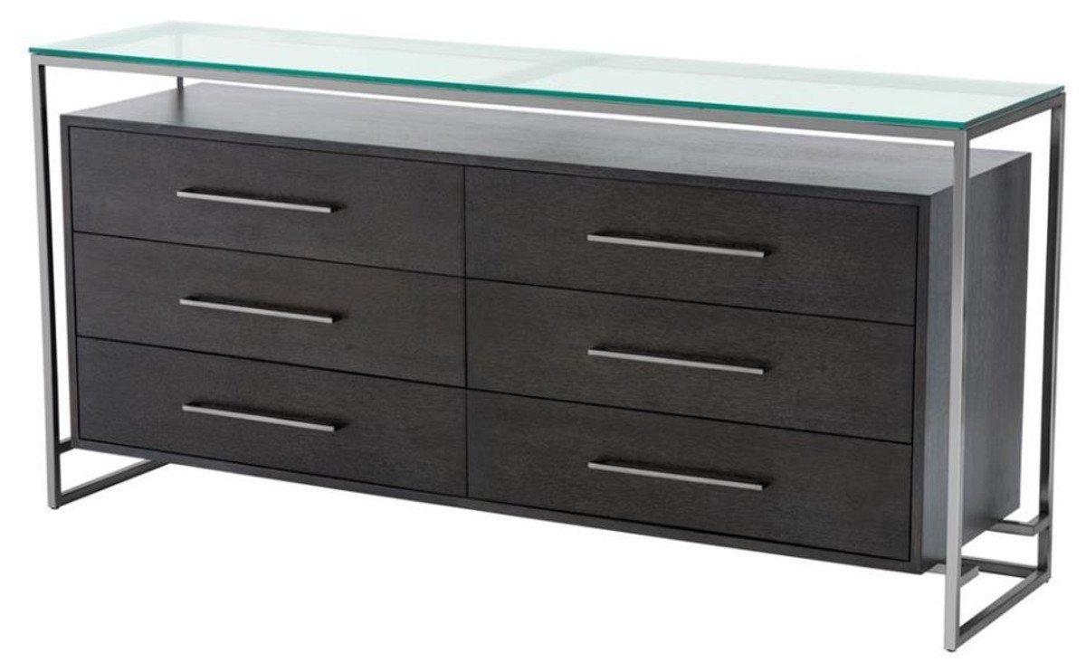 Casa Padrino Stauraumschrank Luxus Designer Wohnzimmerschrank 180 x 45 x H. 86 cm - Hotel Kollektion | Mehrzweckschränke