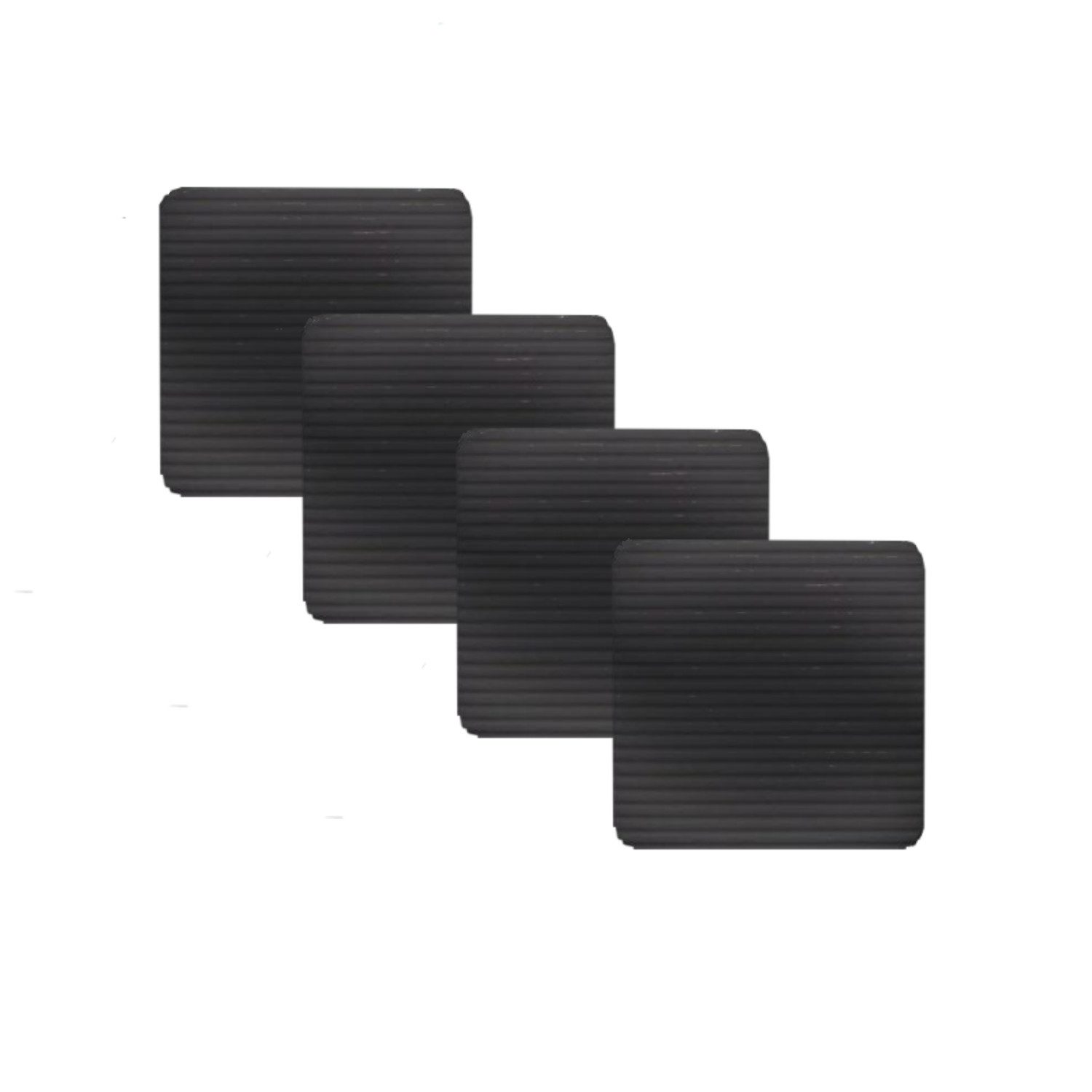 STILVORA Antirutsch-Aufkleber 4er-set Teppichunterlage Anti-Rutsch-Antirutschmatte Fixierpads, B: 10 cm, L: 10 cm, 4er Set Teppich Greifer zuschneidbar mit Vakuum-Adsorption, 4-tlg., Teppichstopper Teppich Unterlage Antirutschmatte Teppichbefestigung, für Kinderzimmer Wohnzimmer Schlafzimmer Büros Boden usw