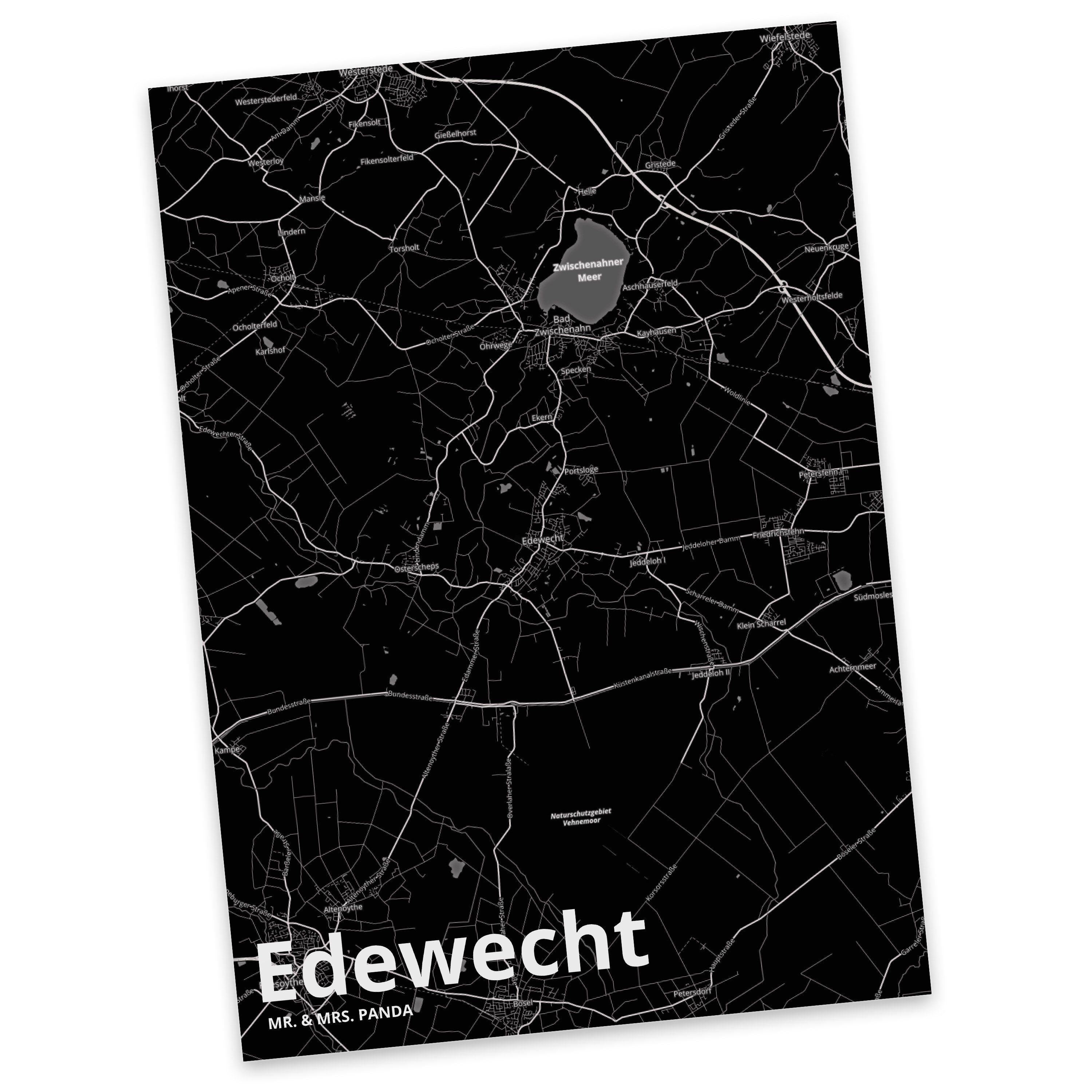 - Mr. Edewecht Geschenkkarte, & Stadt Dorf, Städte, Postkarte Panda Geschenk, Dankeskarte, Mrs.