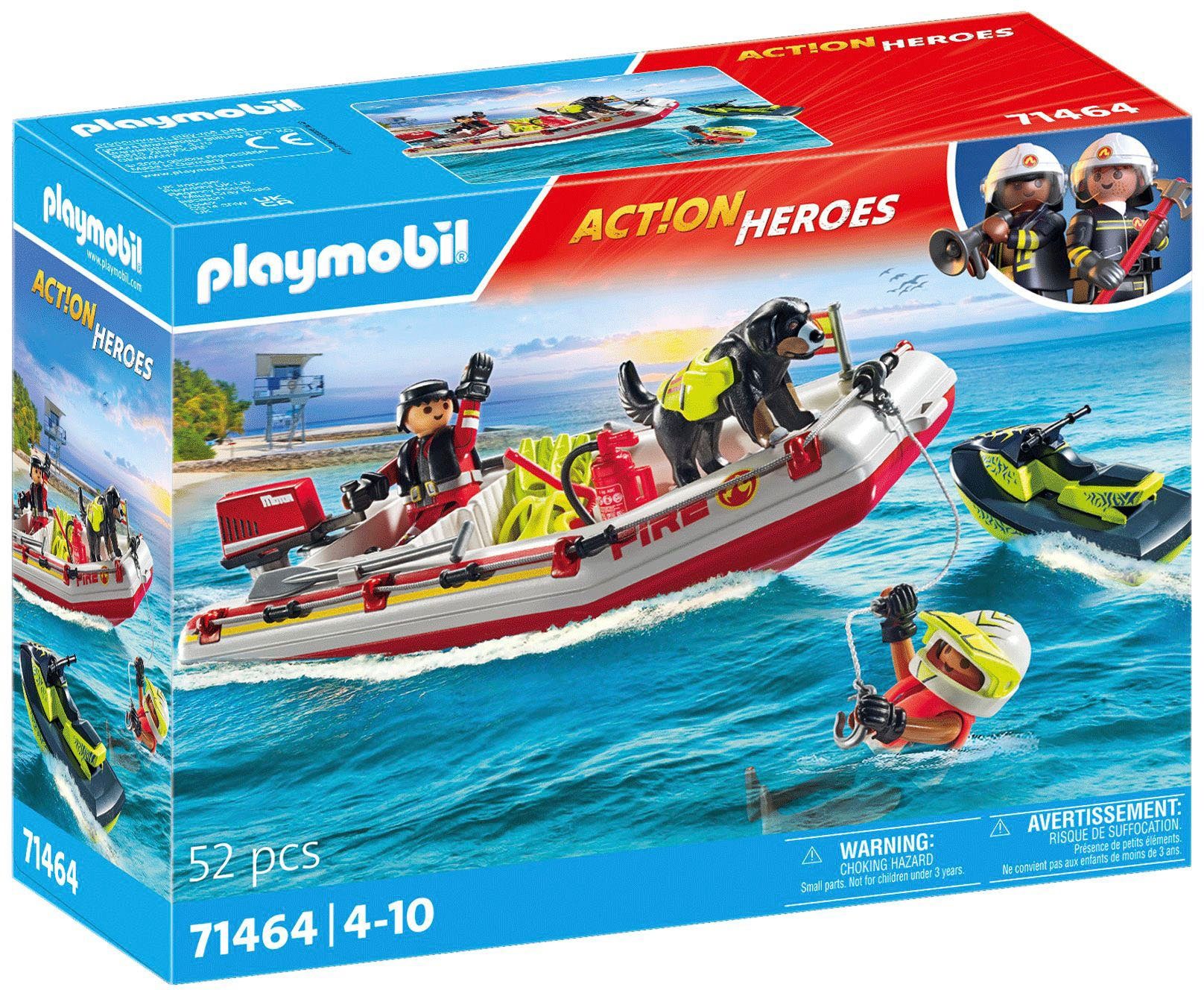 Playmobil® Feuerwehrboot mit Aqua Scooter (71464), Action Heroes Konstrukti günstig online kaufen