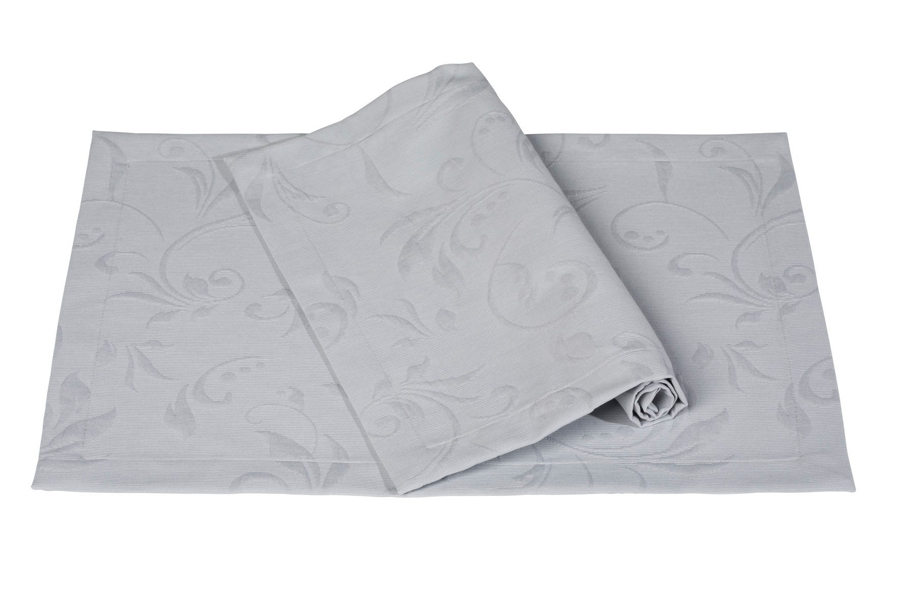 PICHLER Platzset bügelfreier Piqué ornamental Tischset 6er Set 50 x 35 cm SCALA Rechte, (Spar-Set, 6-St., 6 Platzdecken), Platzset Tischset Esszimmer Küche