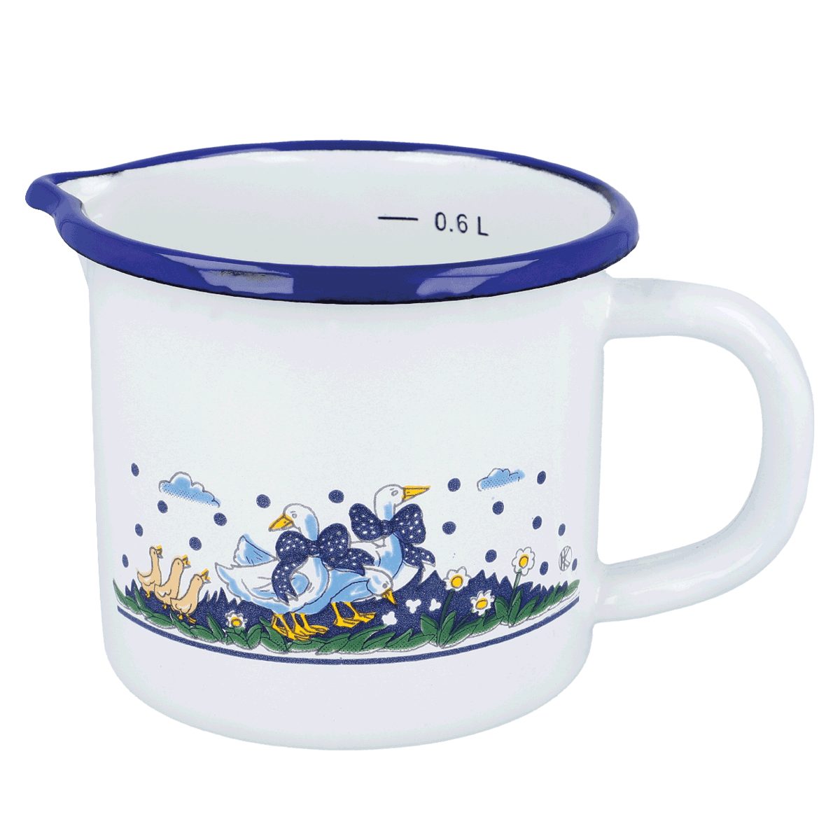 Karl Krüger Milchtopf Milchtopf Ausgießer Milchkocher Landhaus Induktion Keramik 0,6L 10cm, (1-tlg)