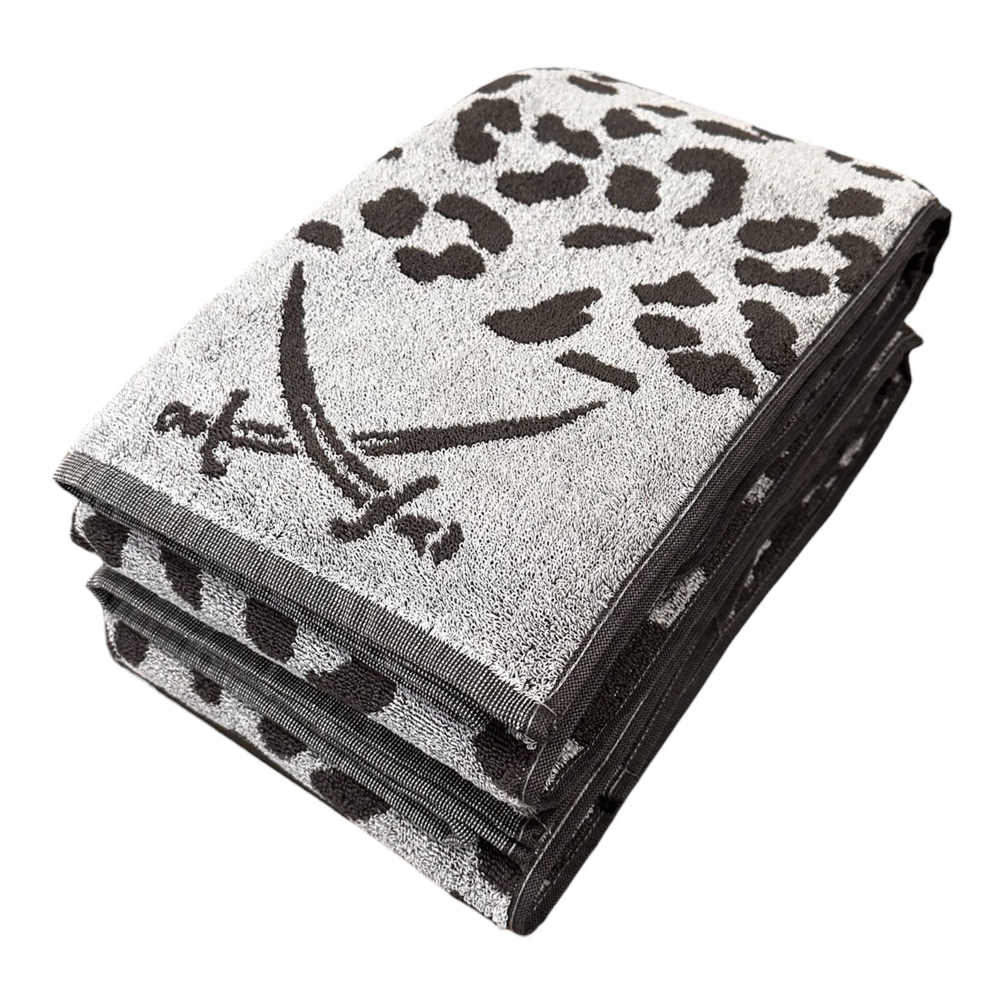 Sansibar Sylt Duschtücher 2 teiliges Duschtuch Set LEO mit modernem Design, 90x160 cm, (Spar-Set, 2-St), 100% Baumwolle, langlebig, saugstark, leicht gezwirnt