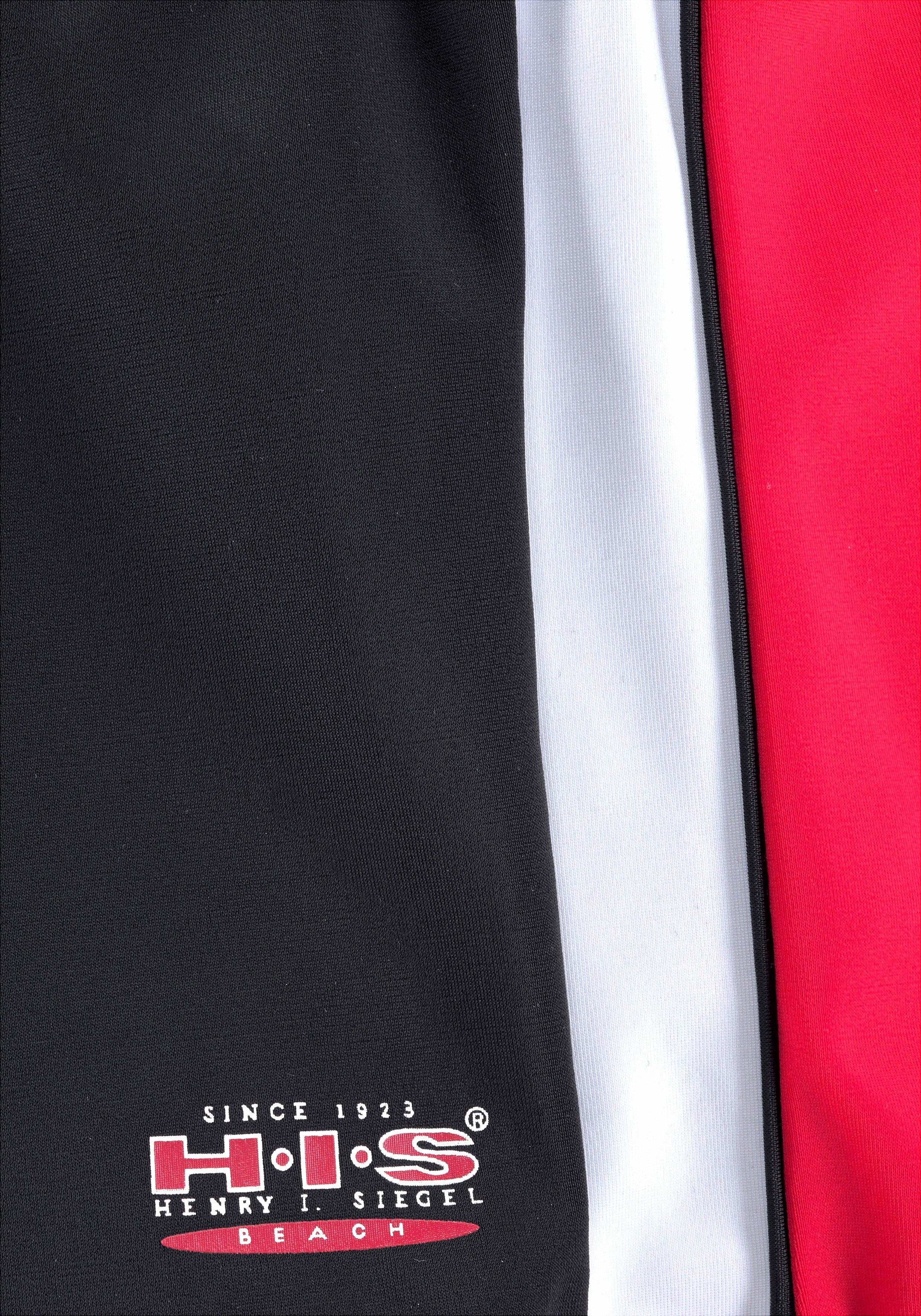 H.I.S Boxer-Badehose mit Kontrasteinsätzen