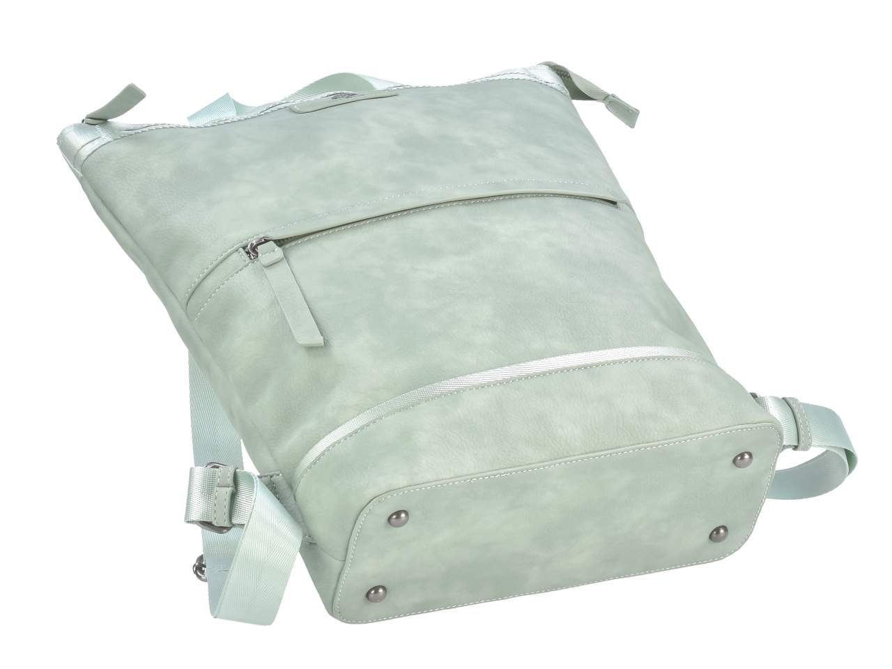 Daypack Tagesrucksack, Freizeitrucksack 35x38cm mint mit Mad'l Dasch, HANNI Greenburry Notebookfach, Damenrucksack