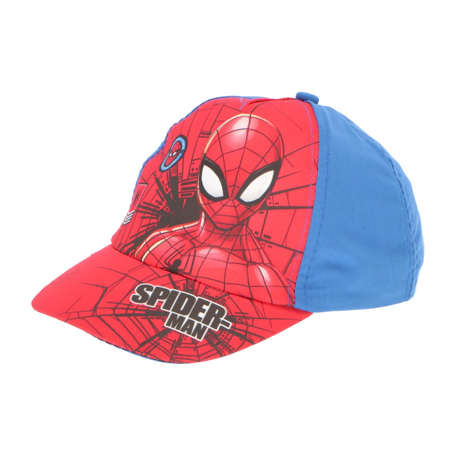 MARVEL Baseball Cap Spiderman Kinder 53 Gr. Baseball Hellblau bis 55 Kappe Basecap