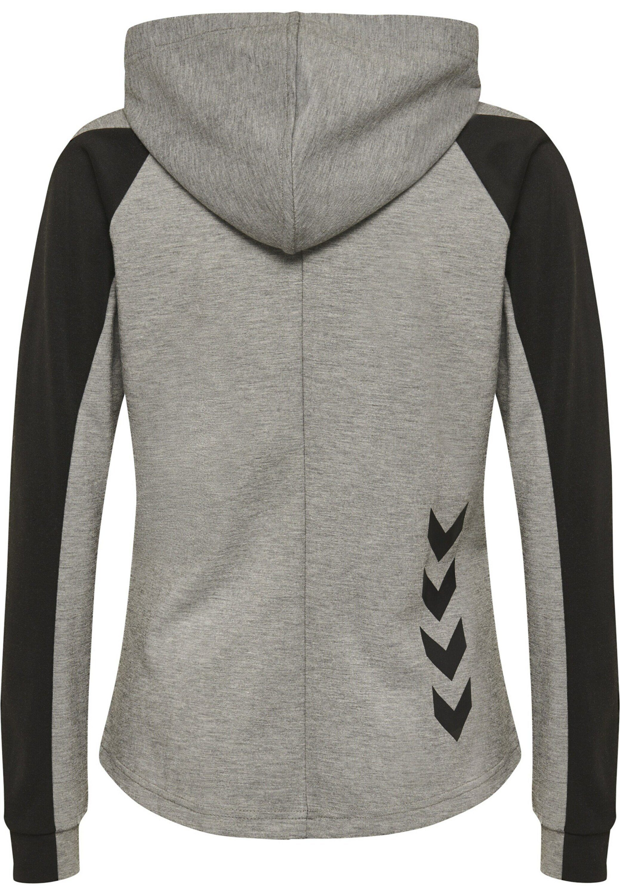 (1-tlg) Sweatjacke Seitenstreifen hummel Essi Grau