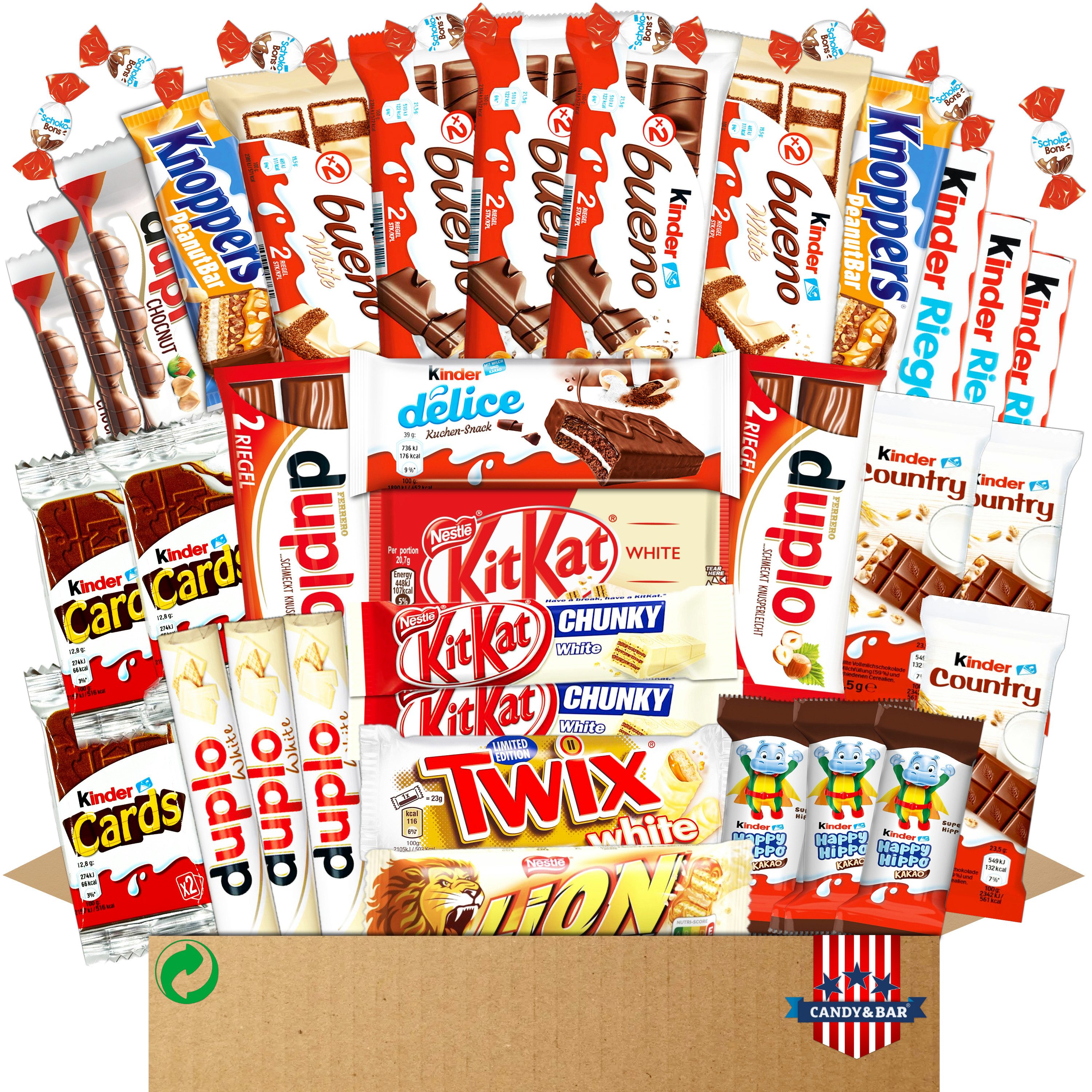 Candy & Bar Süßigkeit XL Schokoladen Big Box, Geschenkbox mit Schokoriegeln, Candy & Bar®