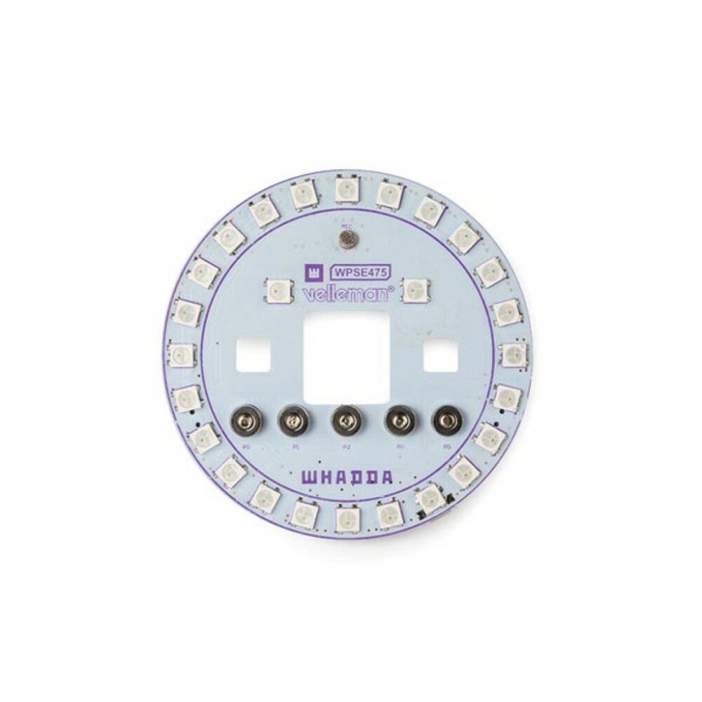 Whadda LED Dekolicht Eignet sich ideal für Ihre Micro:Bit-Projekte. Das RGB-LED-Ring-Shiel