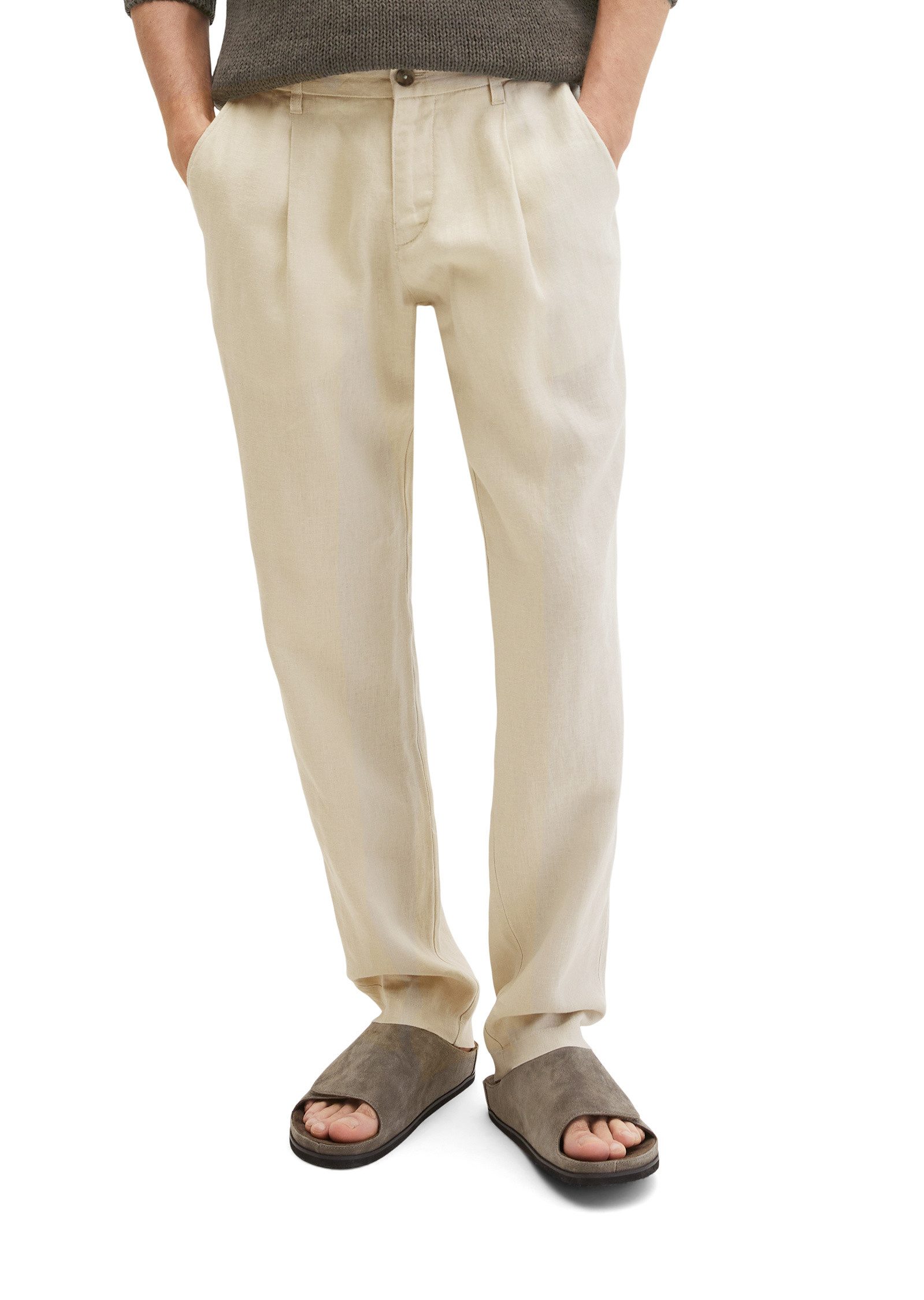 Chinohose mit elastischem Bund