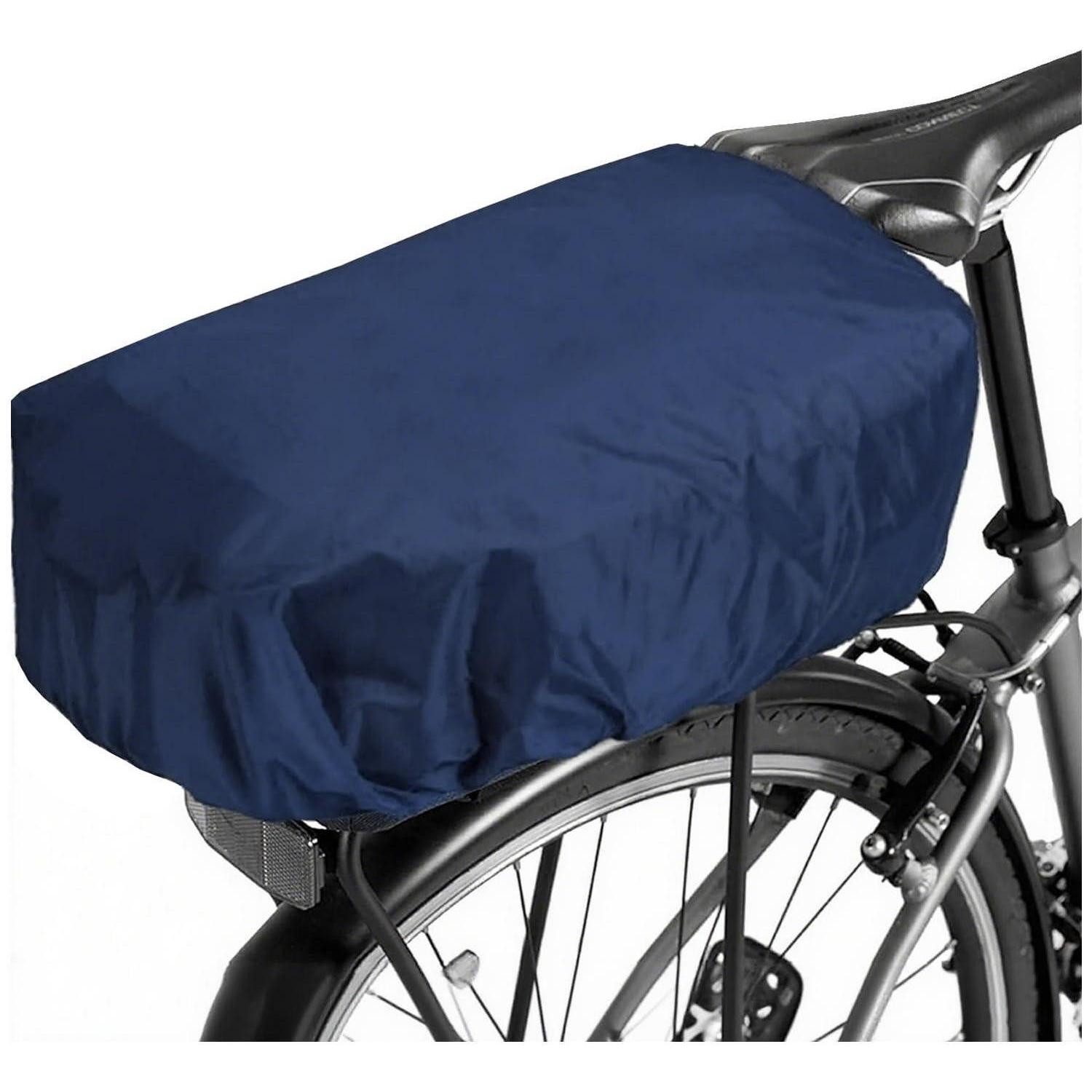 LuxusKollektion Fahrradhelmüberzug Regenhülle Fahrradkorb 5L-20L Alt Blau