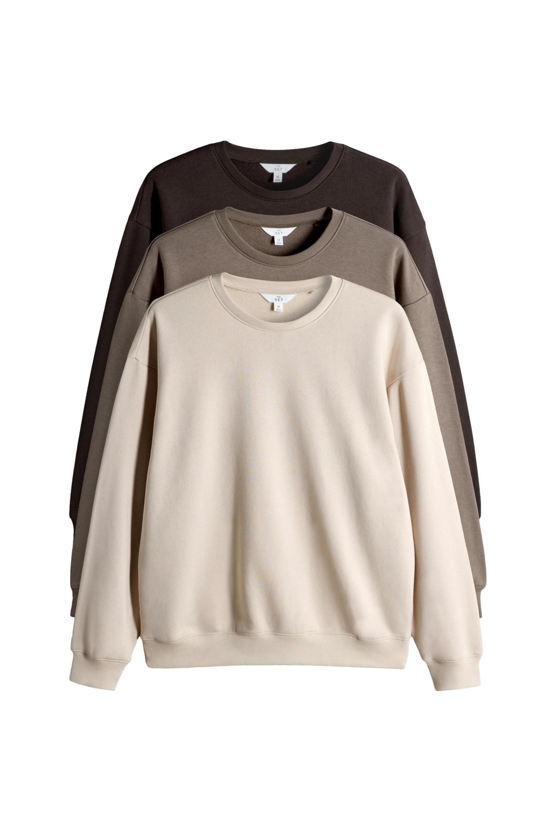 The Set Sweater The Set Relaxed Fit Sweatshirts, 3 Stk. (3-tlg) günstig online kaufen