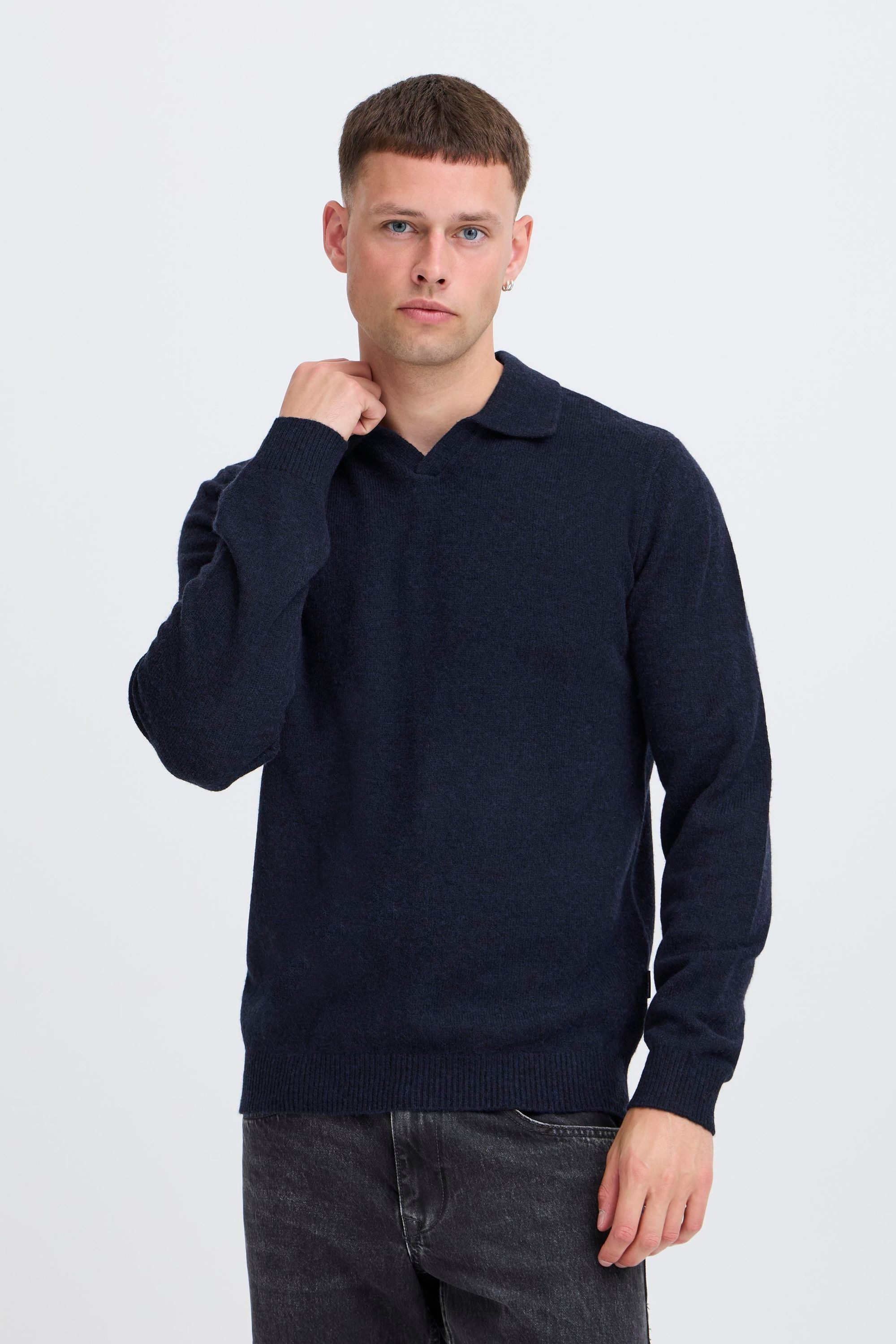 Blend Kurzarmshirt BHBranko Lässiger Pullover mit Polo-Kragen günstig online kaufen