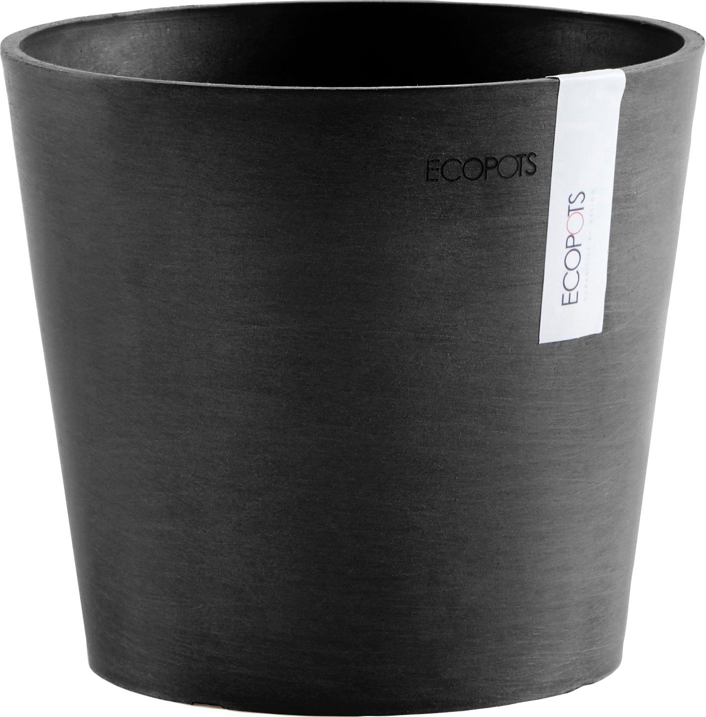 ECOPOTS Blumentopf AMSTERDAM Mini Dark Grey, BxTxH: 17x17x14,9 cm | Pflanzkübel