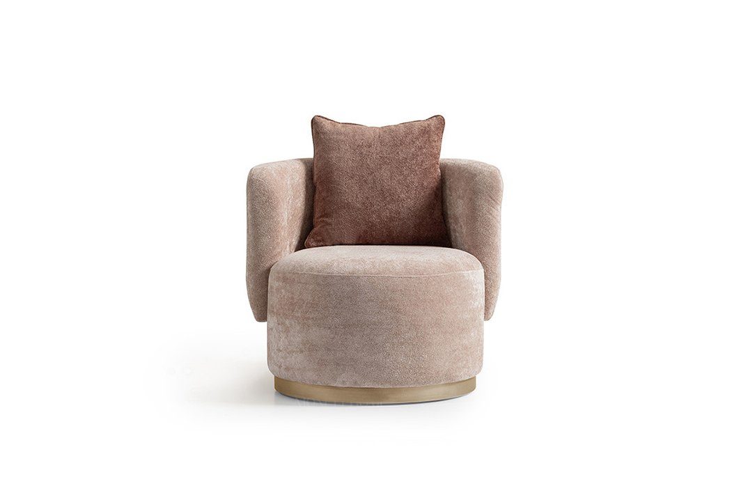Sitzer Polster Sessel), Sessel Made Moderne Relaxsessel Beige (1-St., Einsitzer JVmoebel in Europa Sessel Design