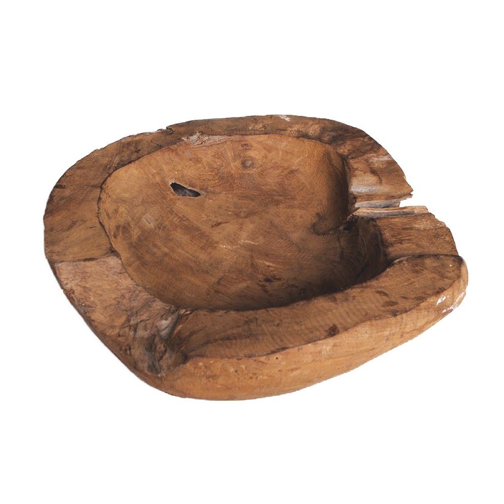 LebensWohnArt Dekoschale Schale PREMIUM BOWL Ø ca. 30cm Teak-Wurzelholz