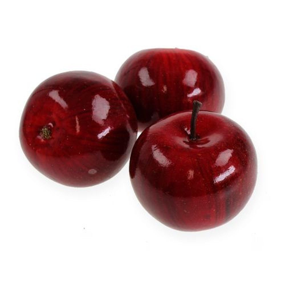 Kunstpflanze Künstliche Äpfel Rot Dekofrüchte 6cm günstig online kaufen