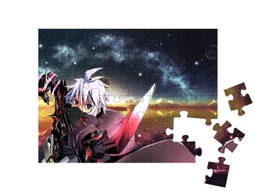 puzzleYOU Puzzle Ein schöner Anime-Junge hält ein Schwert, 48 Puzzleteile, puzzleYOU-Kollektionen Anime