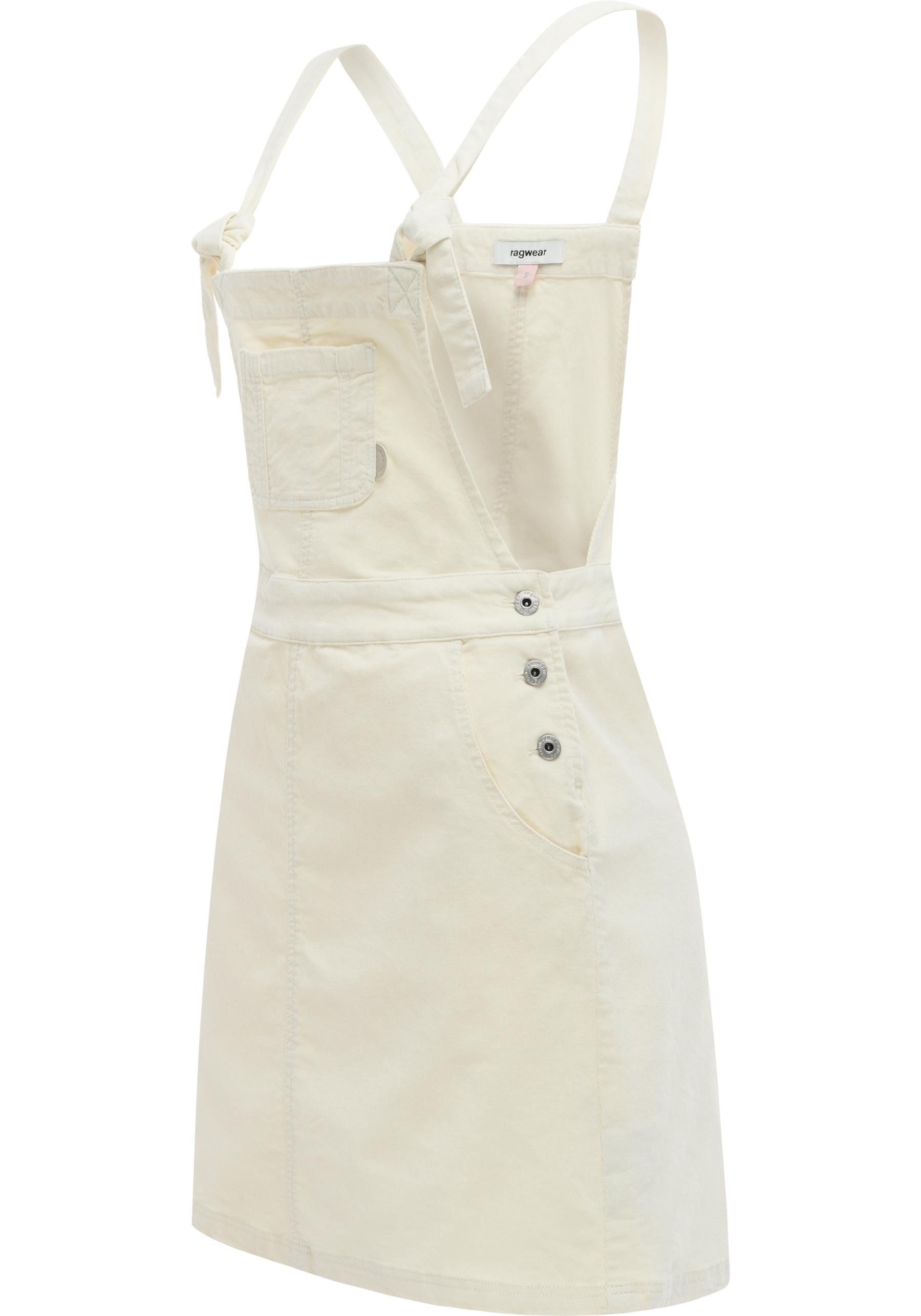 Ragwear Cordkleid Zekke Cordy Damen Latzkleid aus Babycord-Material