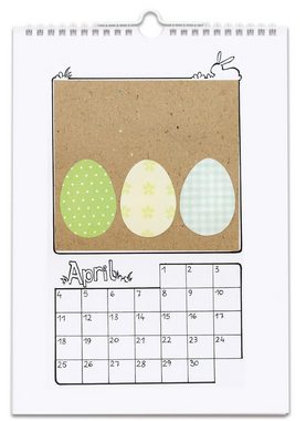 Betzold Kalender zum Selbstbasteln Bastel-Kalender Kinder - Kreativ-Kalender Blanko-Wandkalender, immerwährend