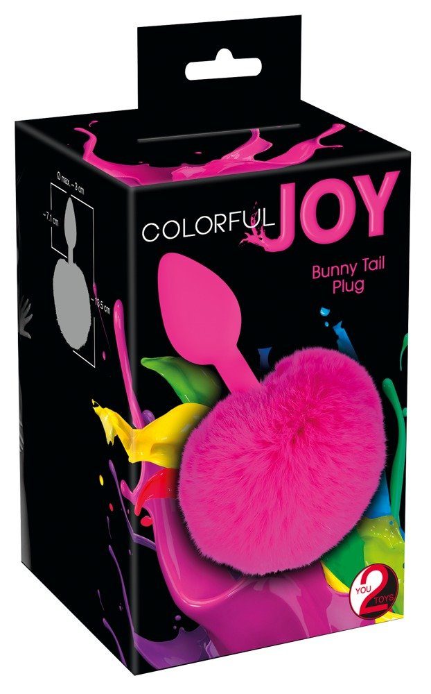 Magic X Colorful Joy - Plug You2Toys Tail Bunny Colorful Analplug Joy