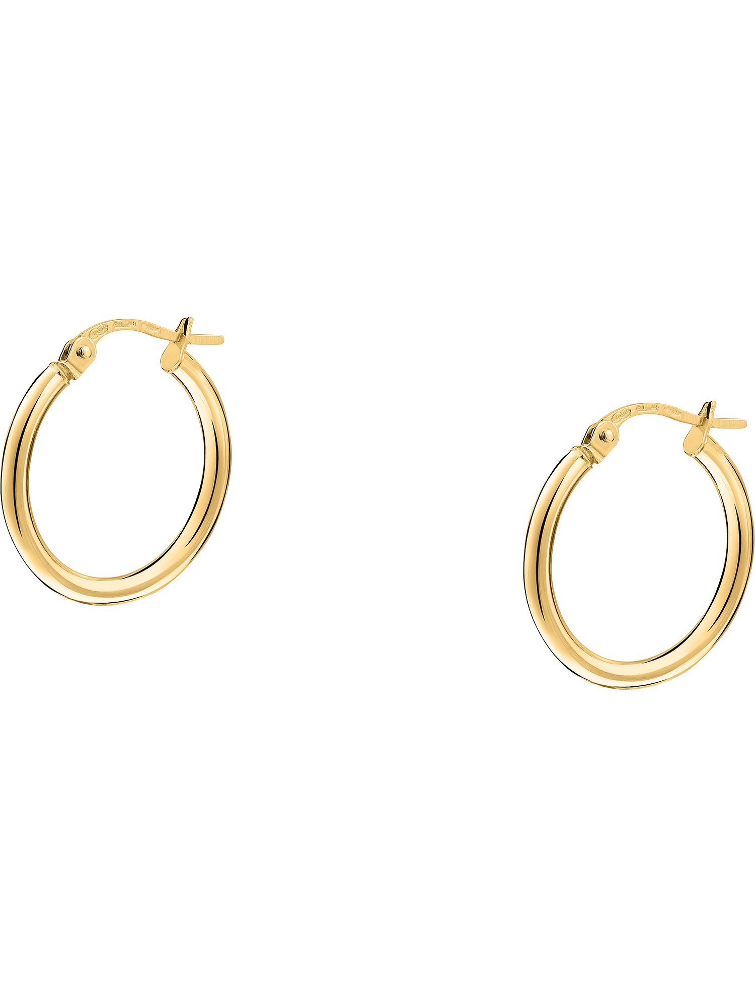 Paar Creolen CHRIST Damen-Creolen 585er Gelbgold