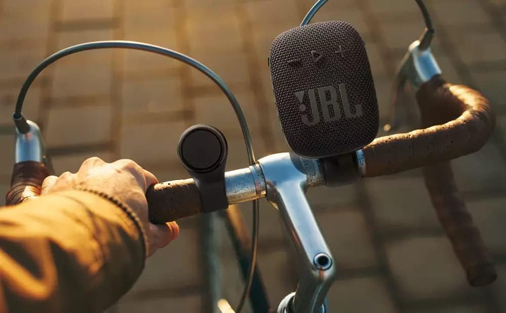 JBL WIND 3S Tragbarer Lautsprecher Portable-Lautsprecher (5 W, mit Lenker-Halterung für Fahrrad & Motorrad)