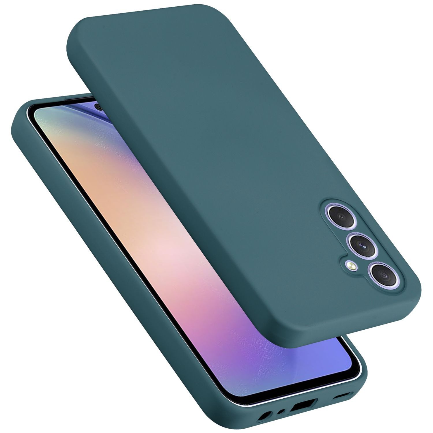 Cadorabo Handyhülle für Samsung Galaxy A54 5G Hülle Samsung Galaxy A54 5G, Flexible Hülle TPU Silikon Schutzhülle Back Cover Case