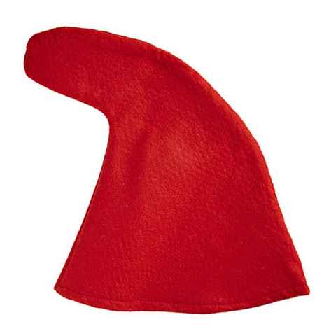 Das Kostümland Kostüm Zwergenmütze für Erwachsene, Rot