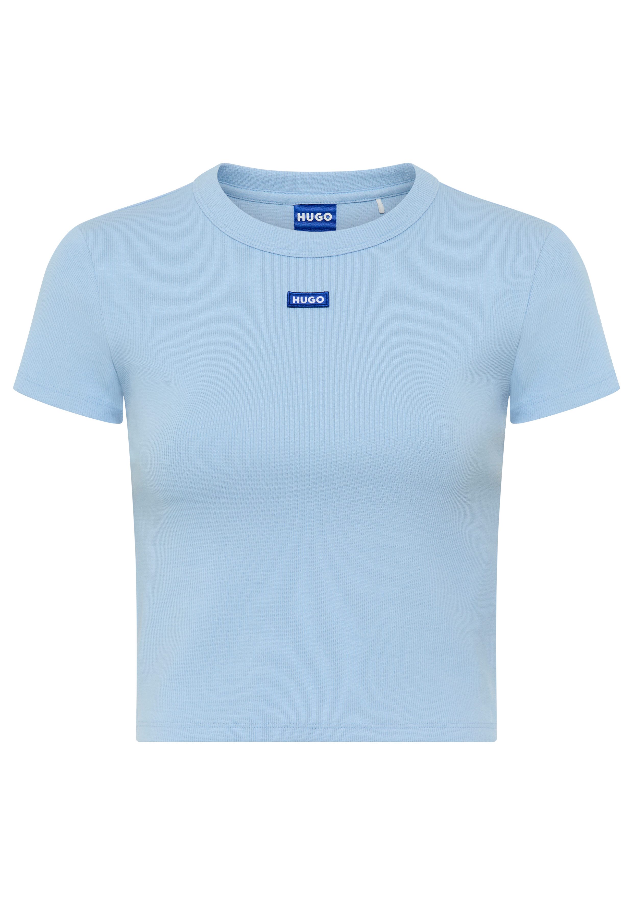 HUGO T-Shirt Baby Tee in verkürzter Länge