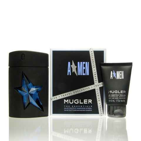 Mugler Duft-Set Mugler A Men Rubber Set- Eau de Toilette 100 ml +