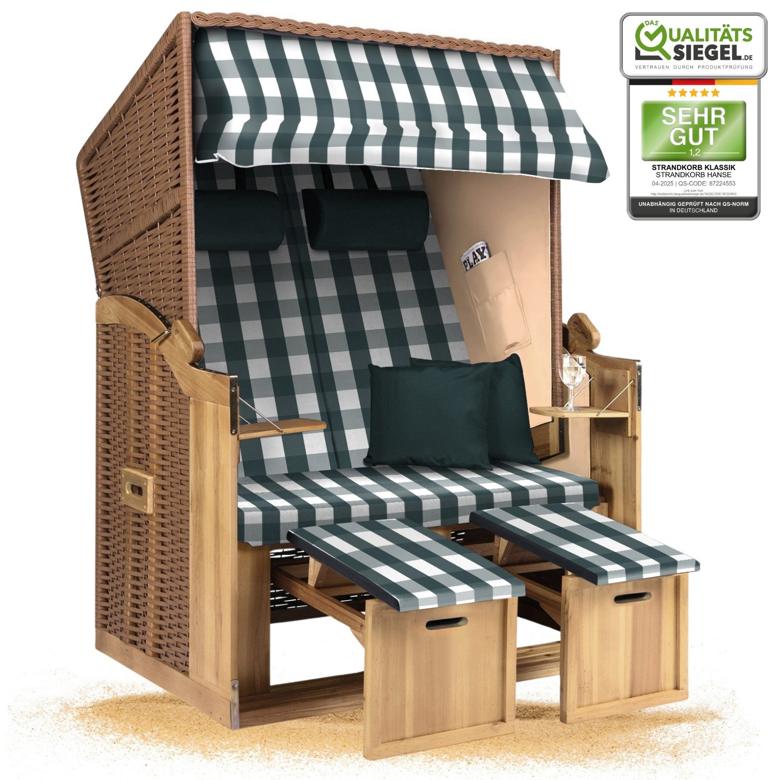 Strandkorb Hanse Strandkorb Strandkorb 2-Sitzer Ostsee günstig online kaufen