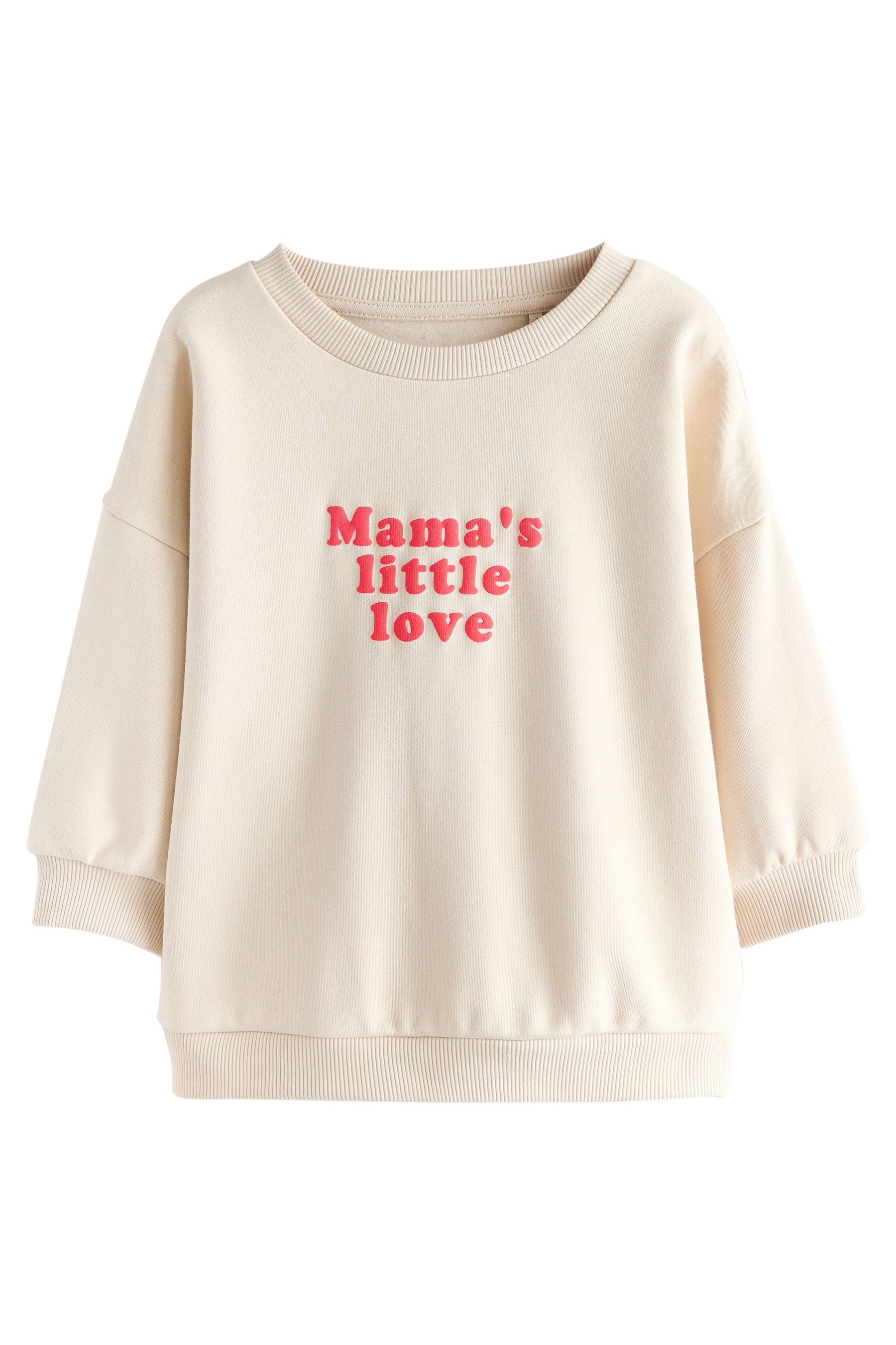 Next Sweater Sweatshirt mit Aufdruck (1-tlg)