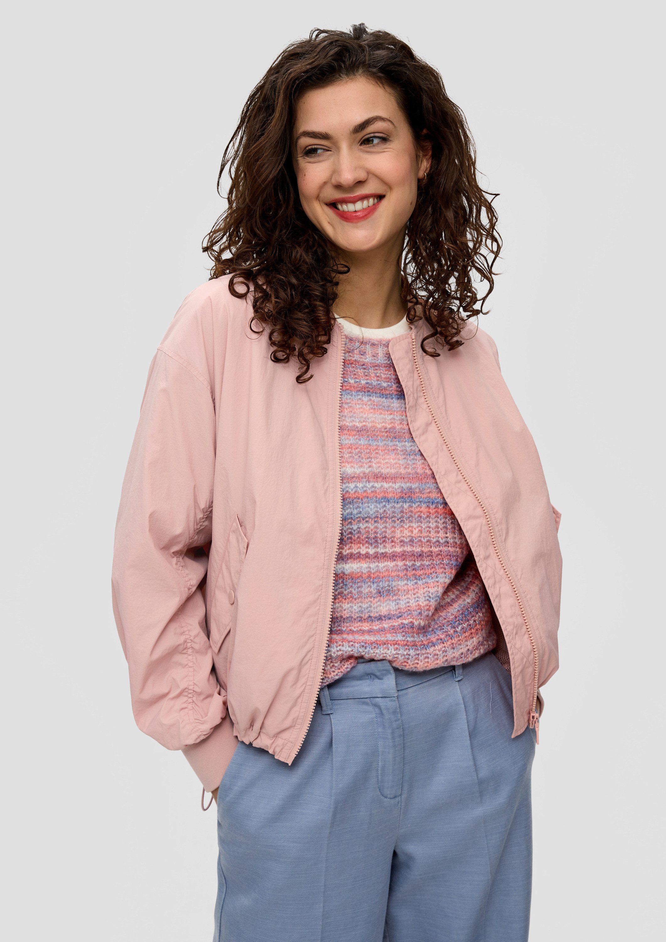 s.Oliver Funktionsjacke Outdoor-Jacke Leichter Nylon-Blouson günstig online kaufen