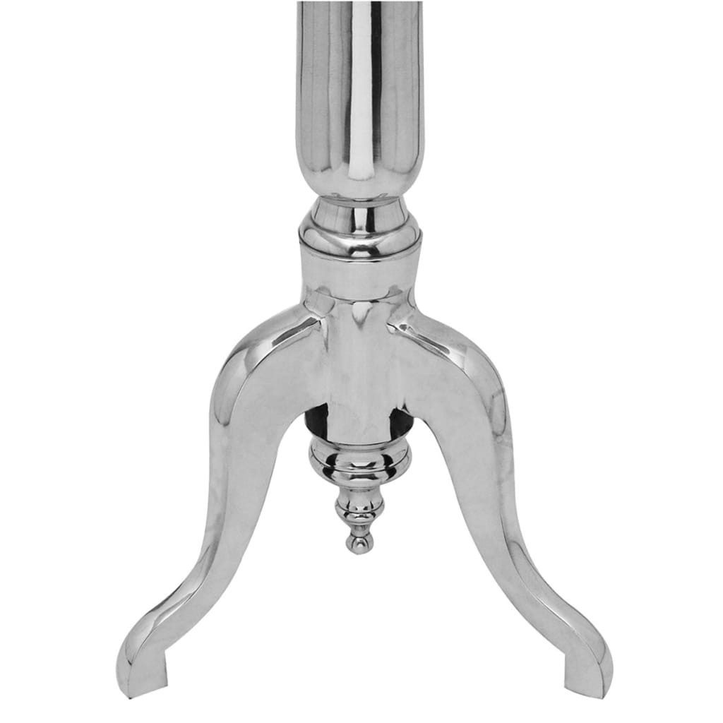 vidaXL Beistelltisch Beistelltisch Rund Aluminium Silbern (1-St)
