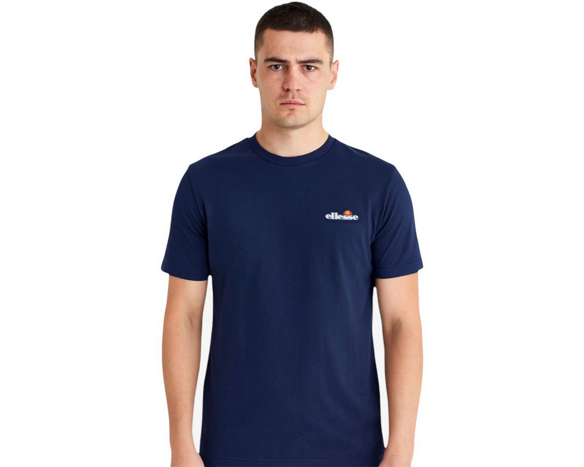 Ellesse T-Shirt Ellesse Herren T-Shirt Dunkelblau Logo Stickerei, S–XXL Herren T-Shirt mit Sticklogo Ellesse