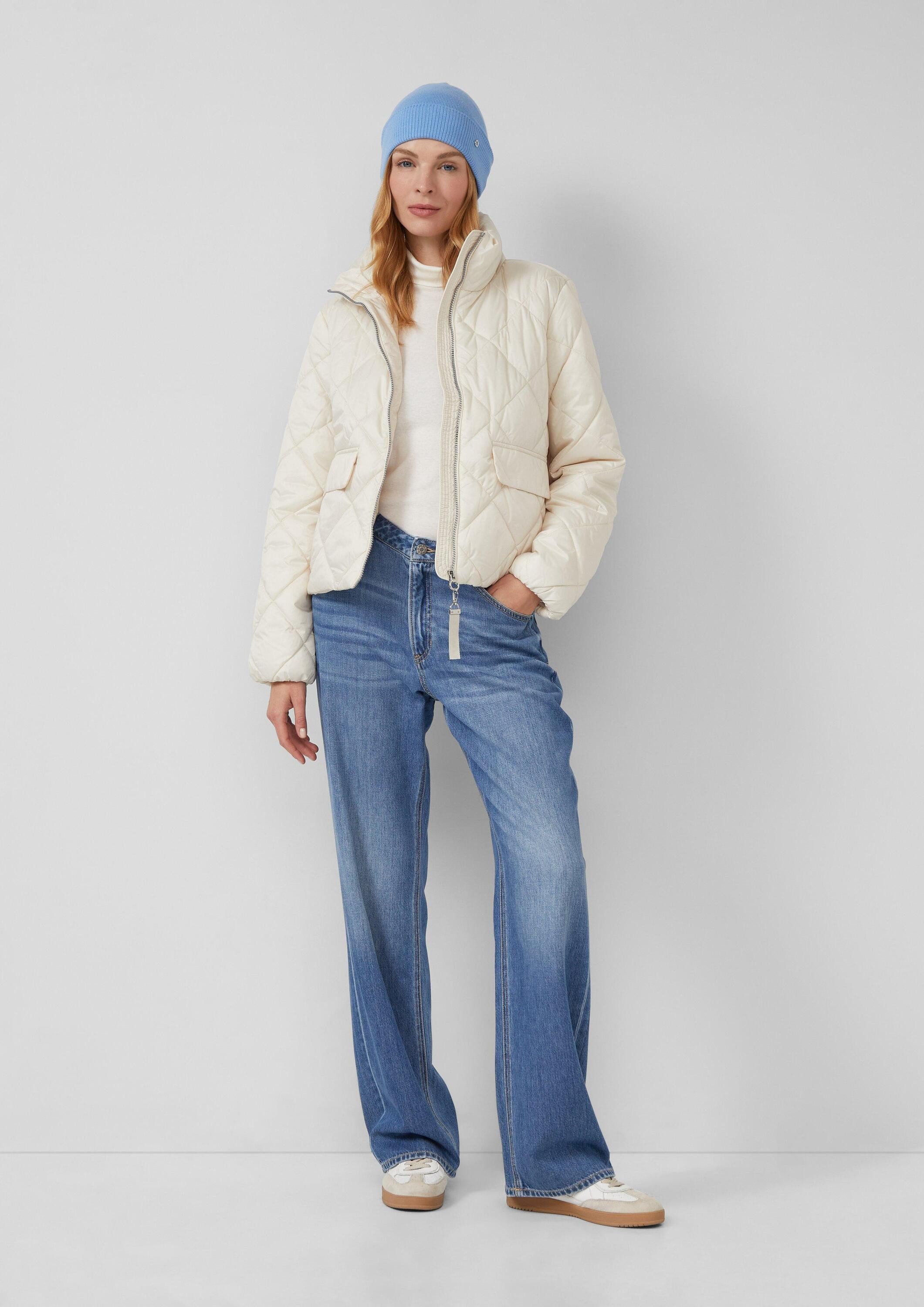 s.Oliver Strickmütze Mütze Mütze aus Feinstrick mit Logo-Ring günstig online kaufen