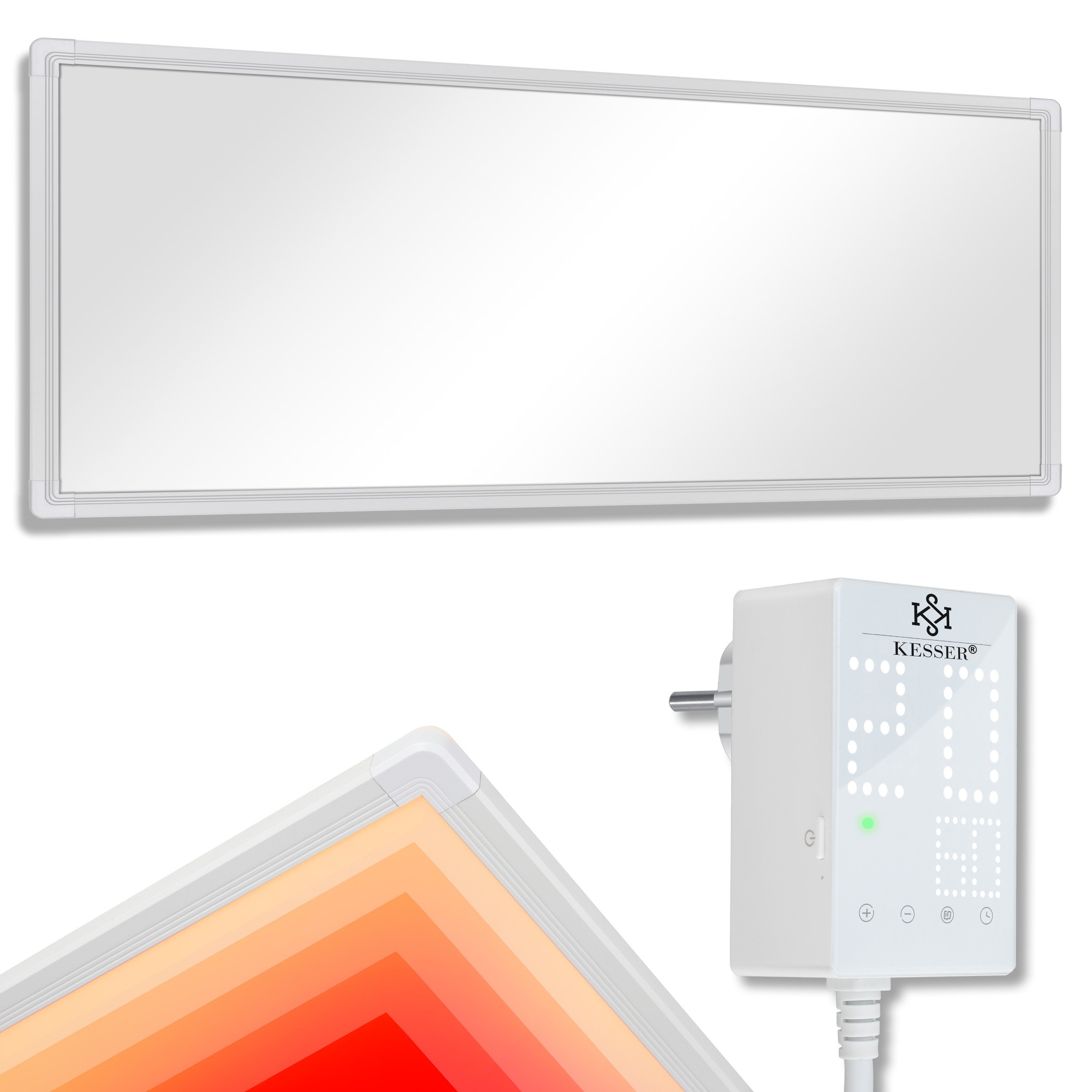 KESSER Infrarotheizung, Infrarotheizung mit Thermostat Infrarot Elektro Wand  Heizung