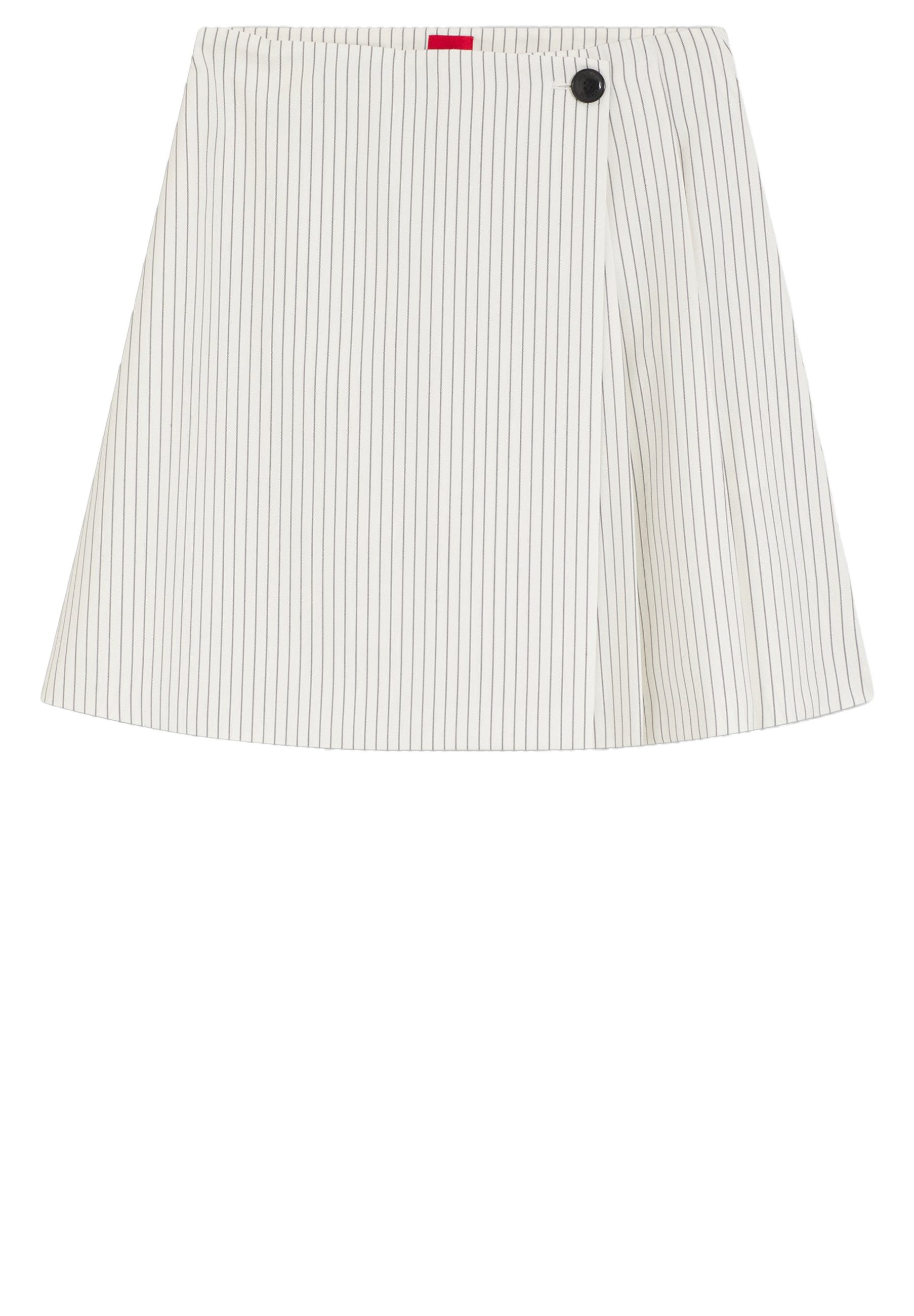 HUGO A-Linien-Rock Riberi mit Nadelstreifen und Wickeloptik (1-tlg)