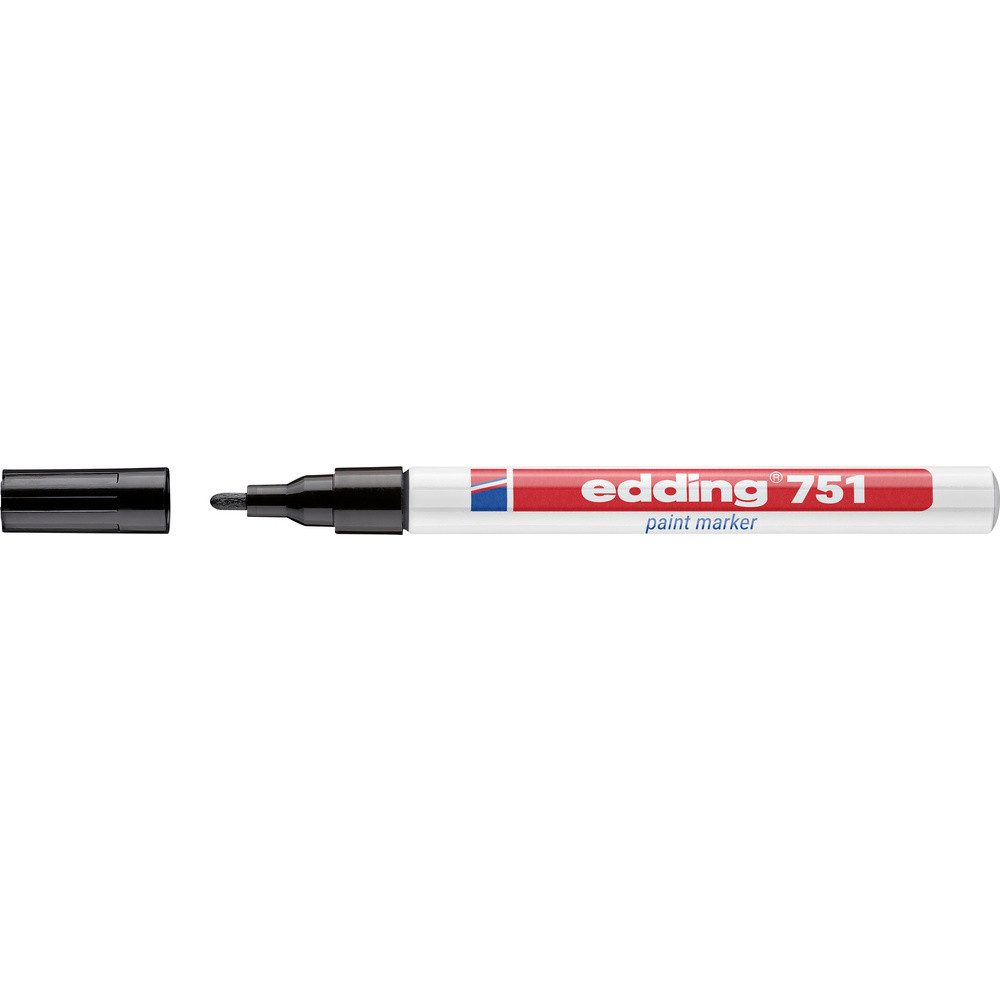 edding Lackmarker Edding 751 paint marker 4-751001 Lackmarker Schwarz 1 mm, 2 mm