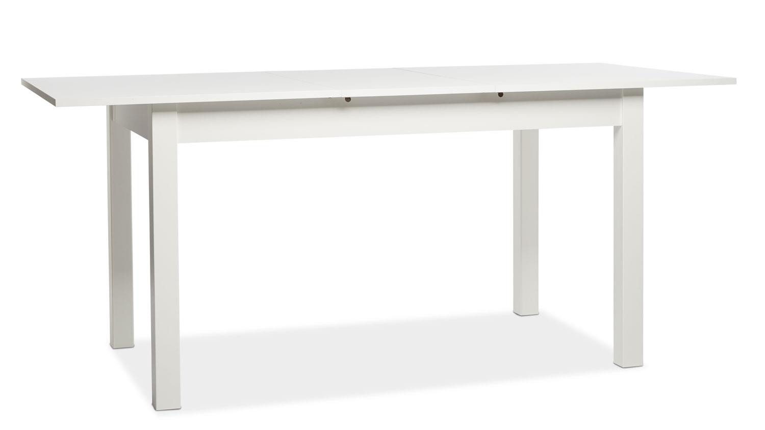 Finori Esstisch Esstisch Coburg Esszimmertisch weiß ausziehbar 140-180 cm, Tischplatte: Melaminbeschichtung mit ABS-Kanten (Dickkante)