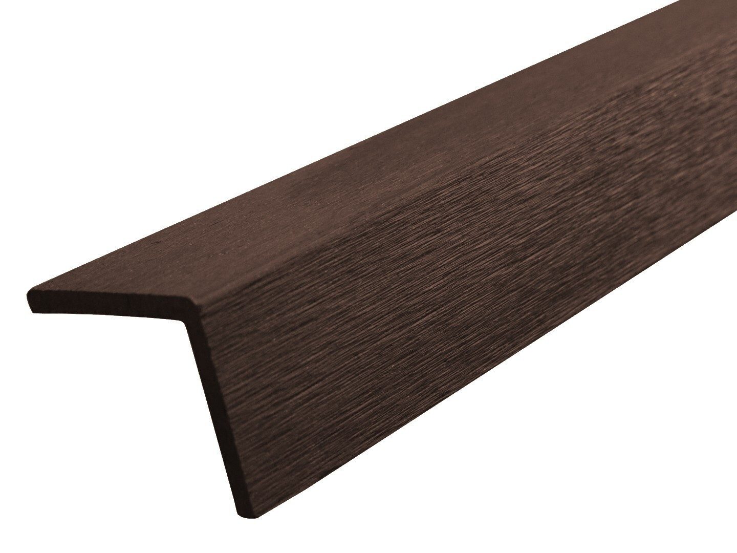 WPC Profi Terrassendielen L-Abschlussleiste Winkelleiste chocolate braun, (L-Winkelleiste, 1-St., Abschlussleiste 53x53x1950 mm)