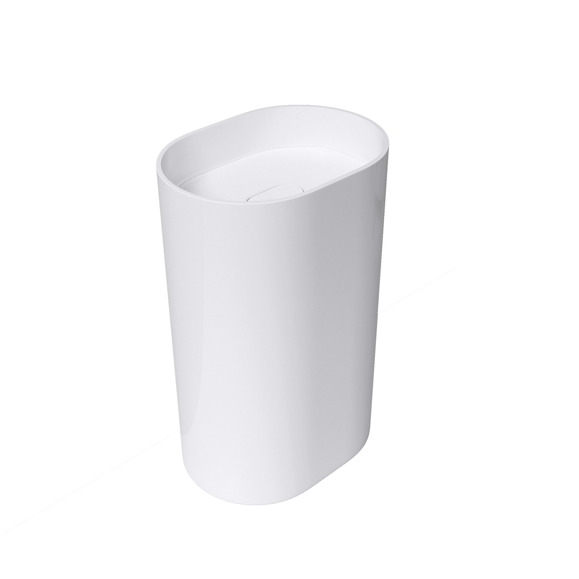 Mai & Mai Aufsatzwaschbecken Design Standwaschbecken freistehend Col45 weiß, aus Mineralguss