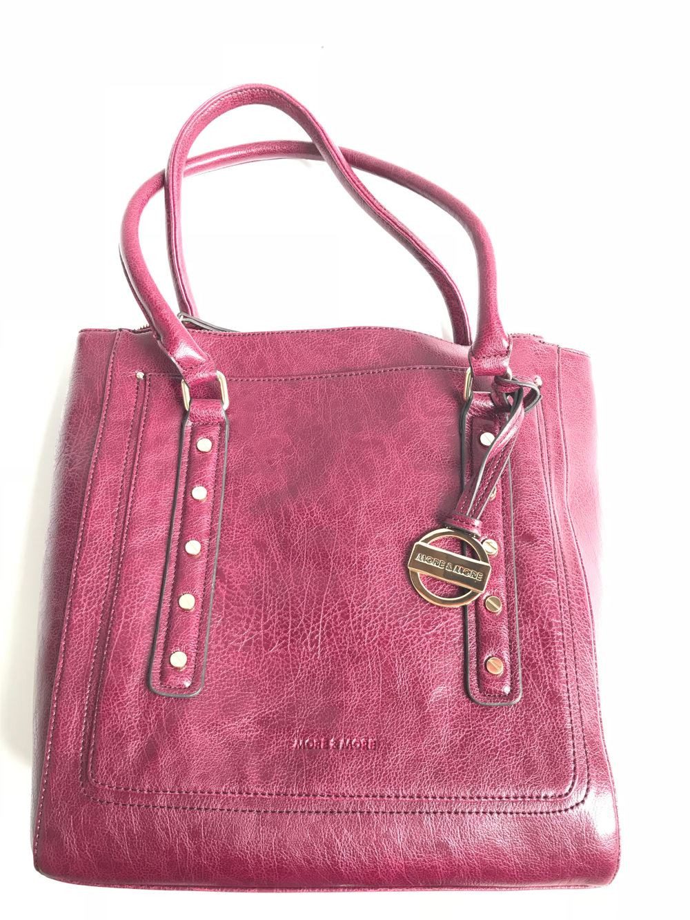 MORE&MORE Handtasche Damen Henkel Kunstleder Baumwolle günstig online kaufen