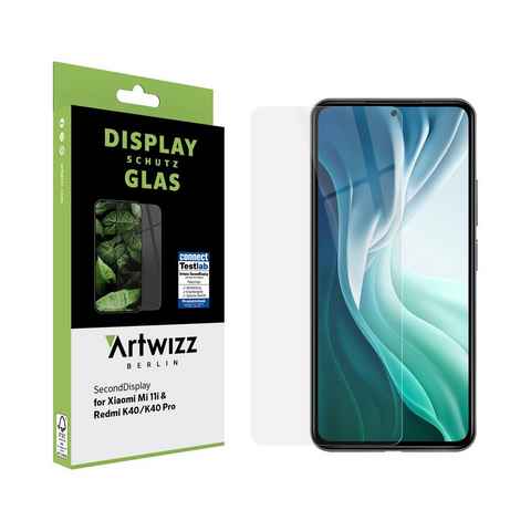 Artwizz SecondDisplay, Displayschutz aus Sicherheitsglas, Hüllenfreundlich für Xiaomi Mi 11i / Redmi K40 / K40 Pro, Displayschutzglas, Hartglas