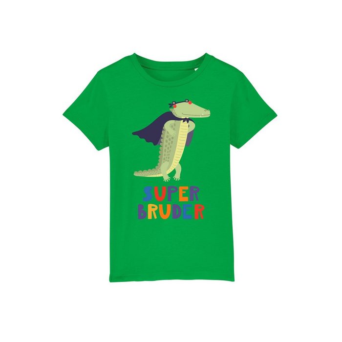 wat? Apparel Print-Shirt Krokodil Superbruder (1-tlg)
